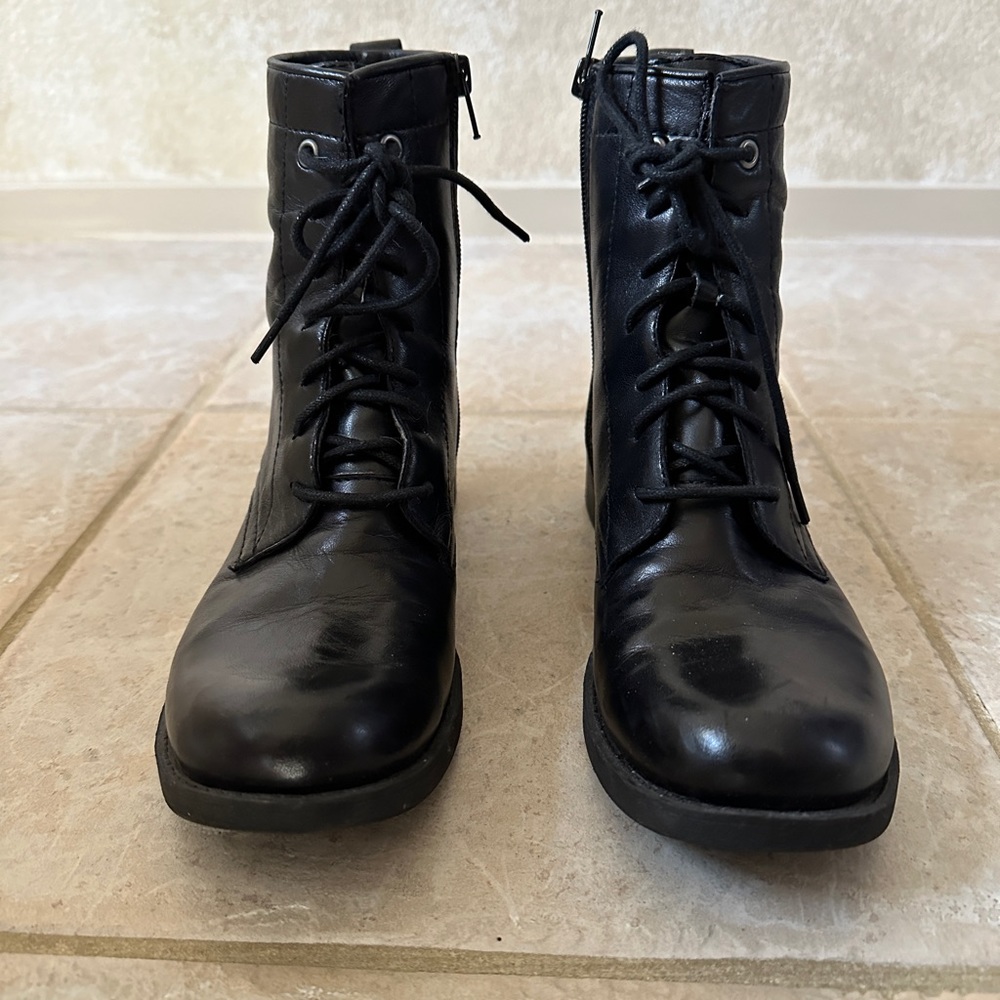 NINE WEST VINTAGE America Collection Black Leather Boot Size 7